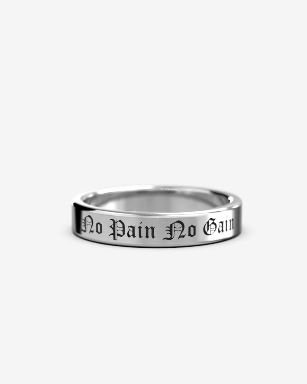 Nove25 Anello Fascia H4 In Argento Con Incisione Personalizzabile