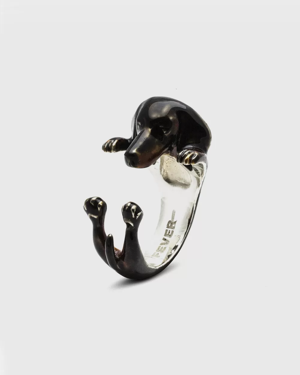 Nove25 Anello Hug Bassotto Smaltato
