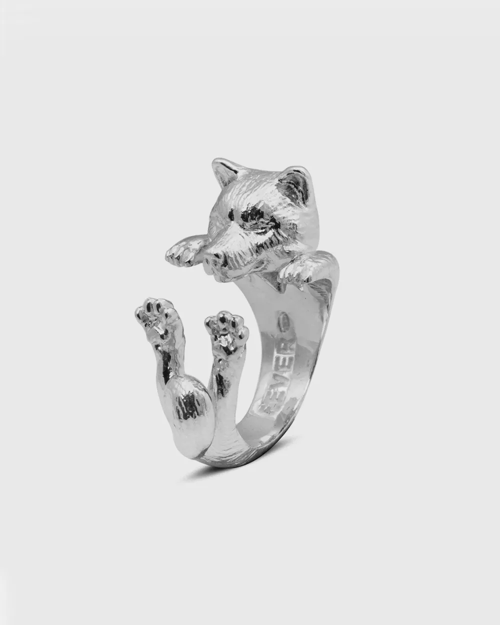 Nove25 Anello Hug Cane Akita Inu In Argento