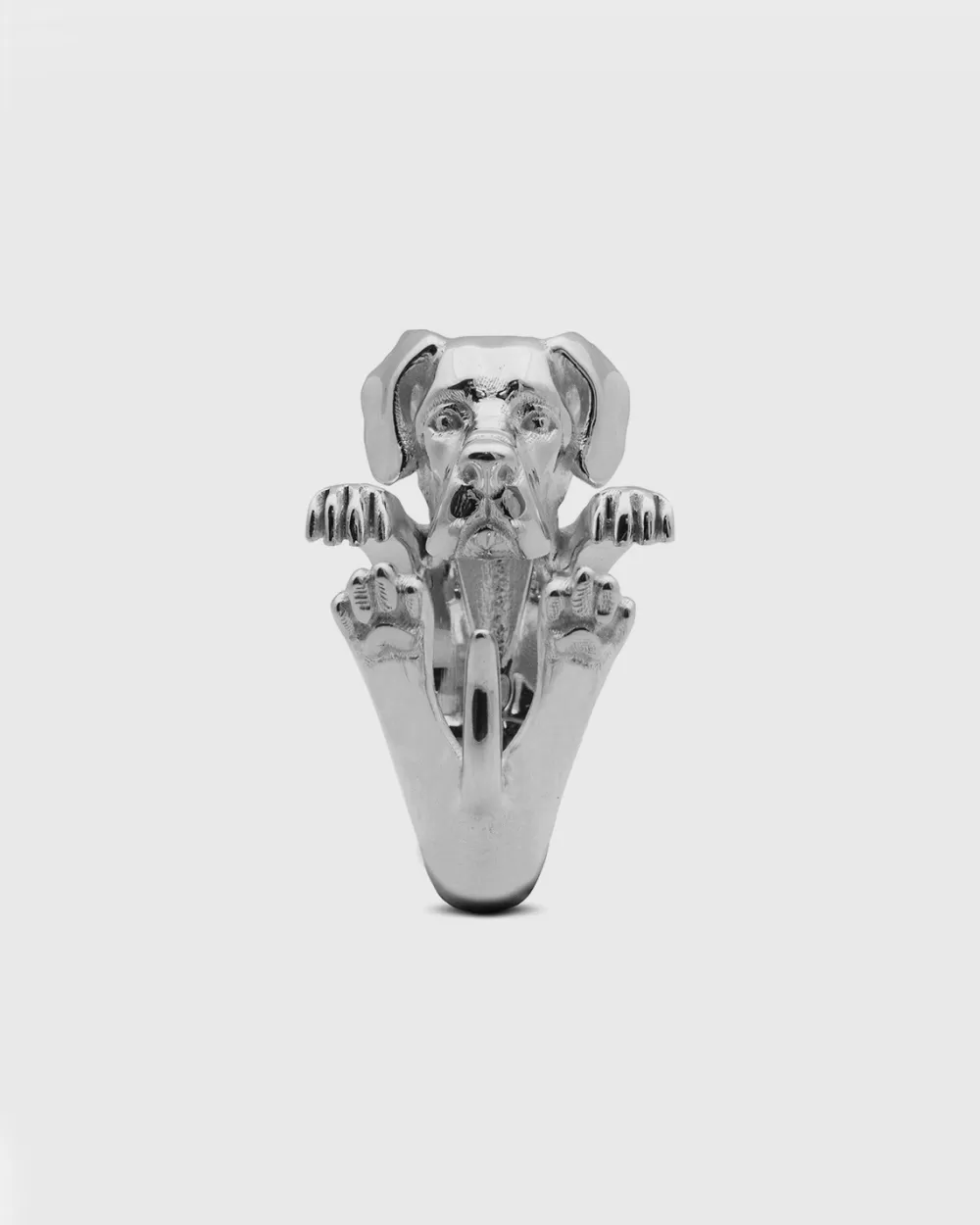 Nove25 Anello Hug Cane Alano In Argento