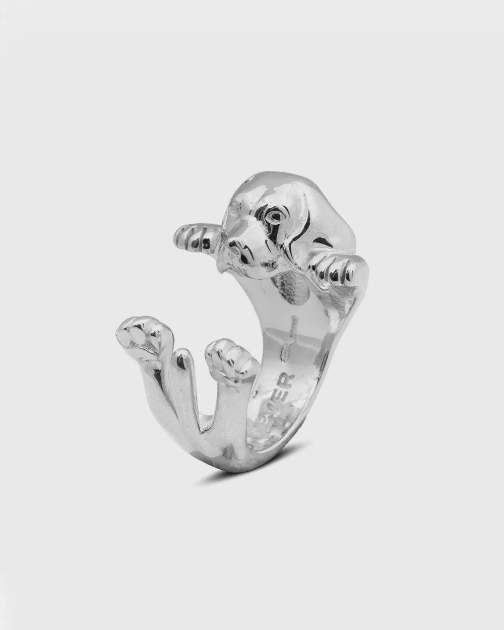 Nove25 Anello Hug Cane Beagle In Argento