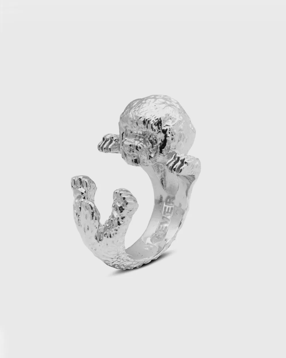 Nove25 Anello Hug Cane Bichon Frise' In Argento