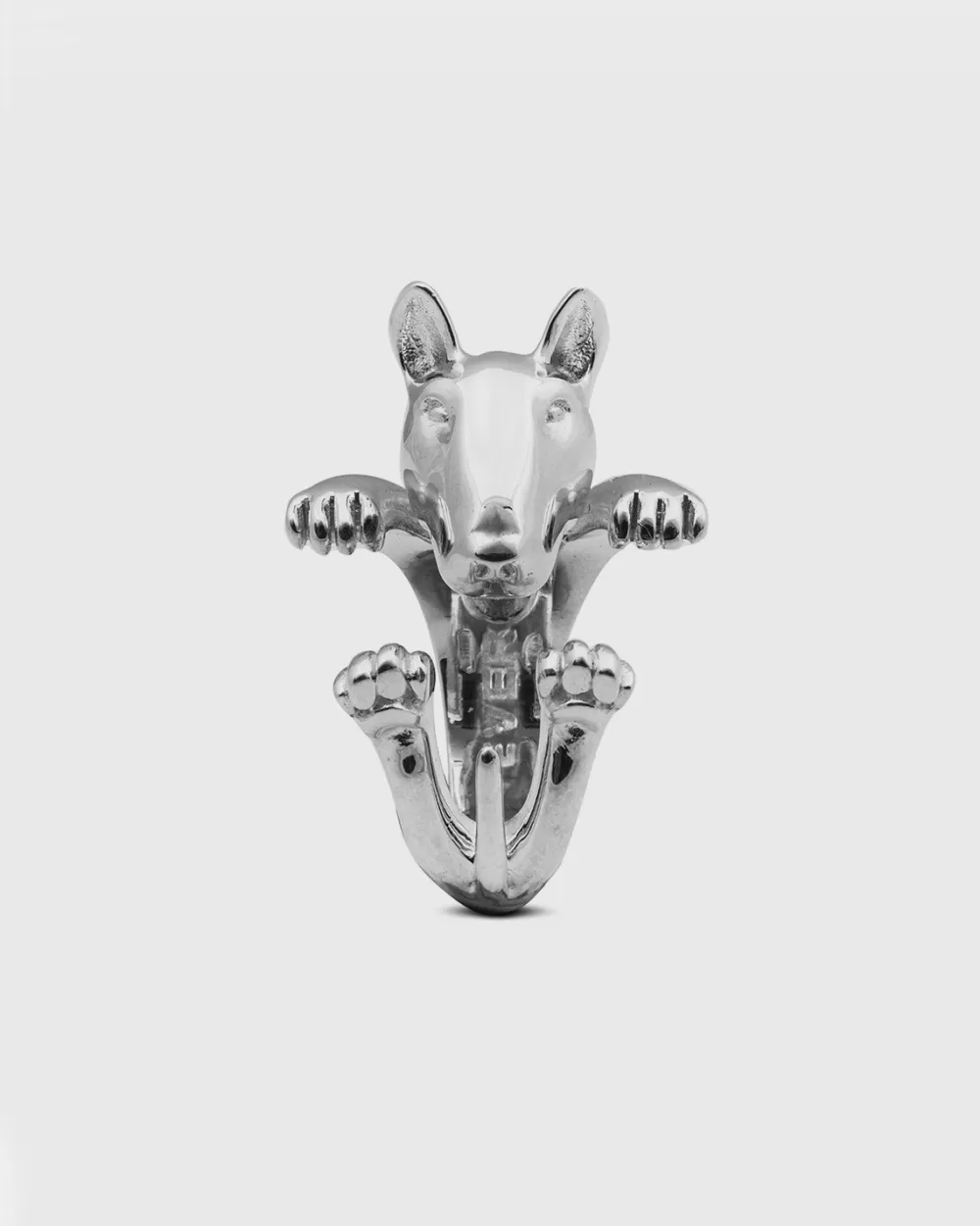 Nove25 Anello Hug Cane Bull Terrier In Argento