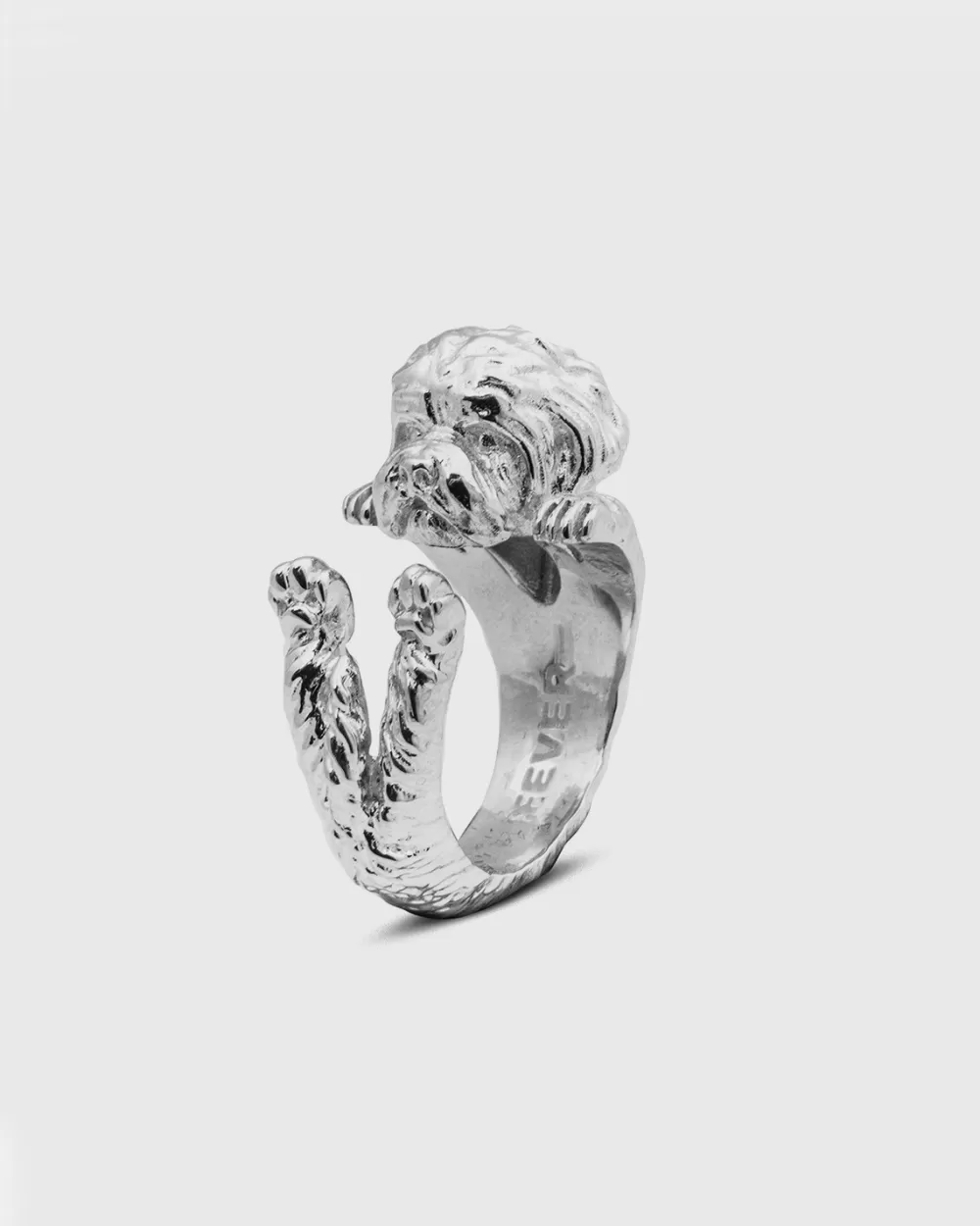 Nove25 Anello Hug Cane Maltese In Argento