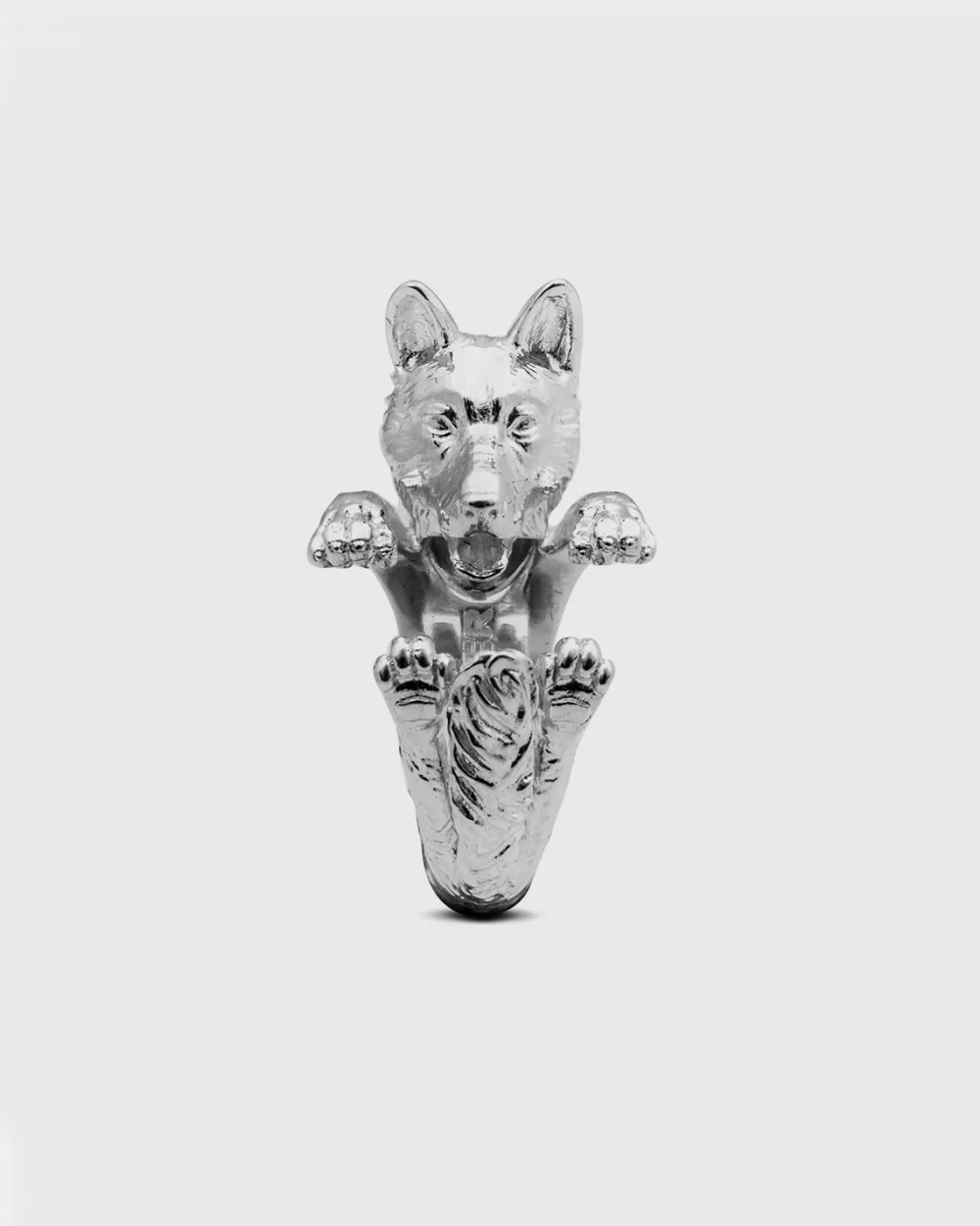 Nove25 Anello Hug Cane Pastore Tedesco In Argento