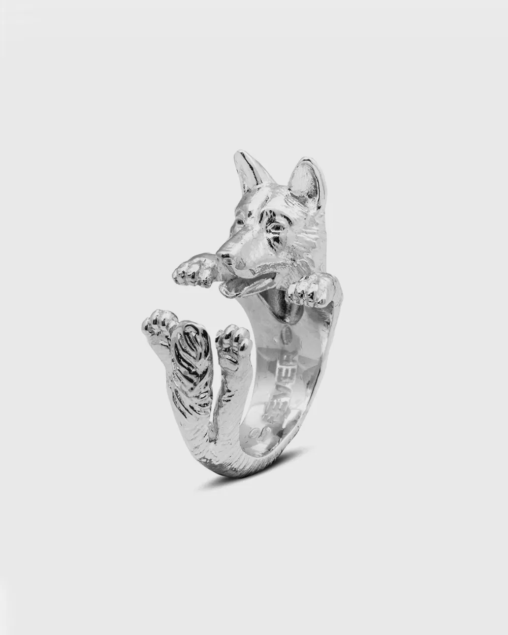 Nove25 Anello Hug Cane Pastore Tedesco In Argento
