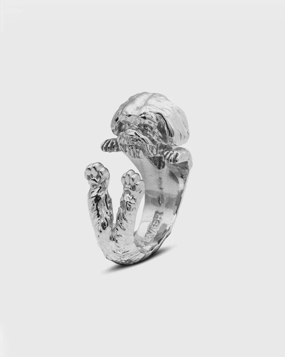 Nove25 Anello Hug Cane Shitzu In Argento