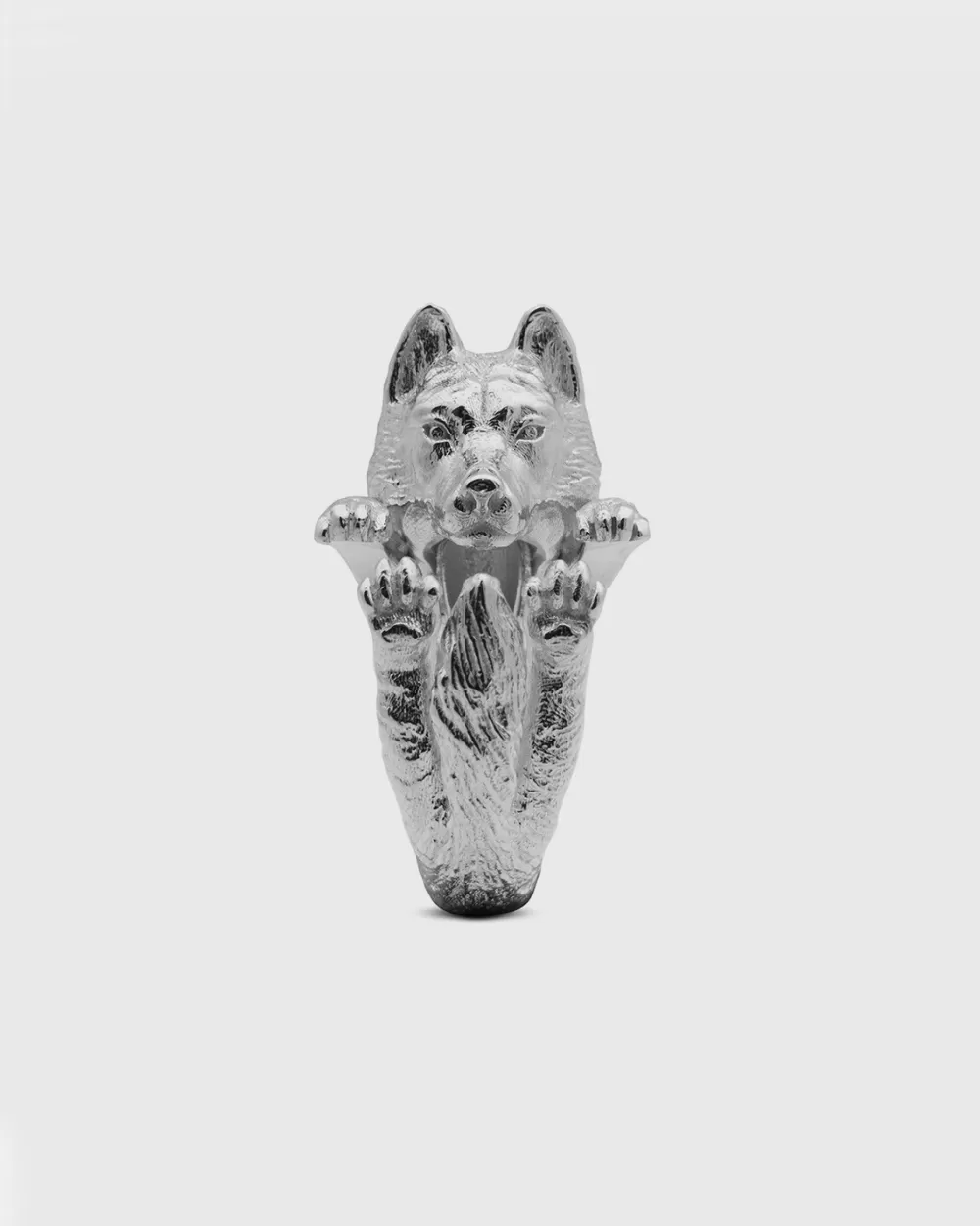 Nove25 Anello Hug Cane Siberian Husky In Argento