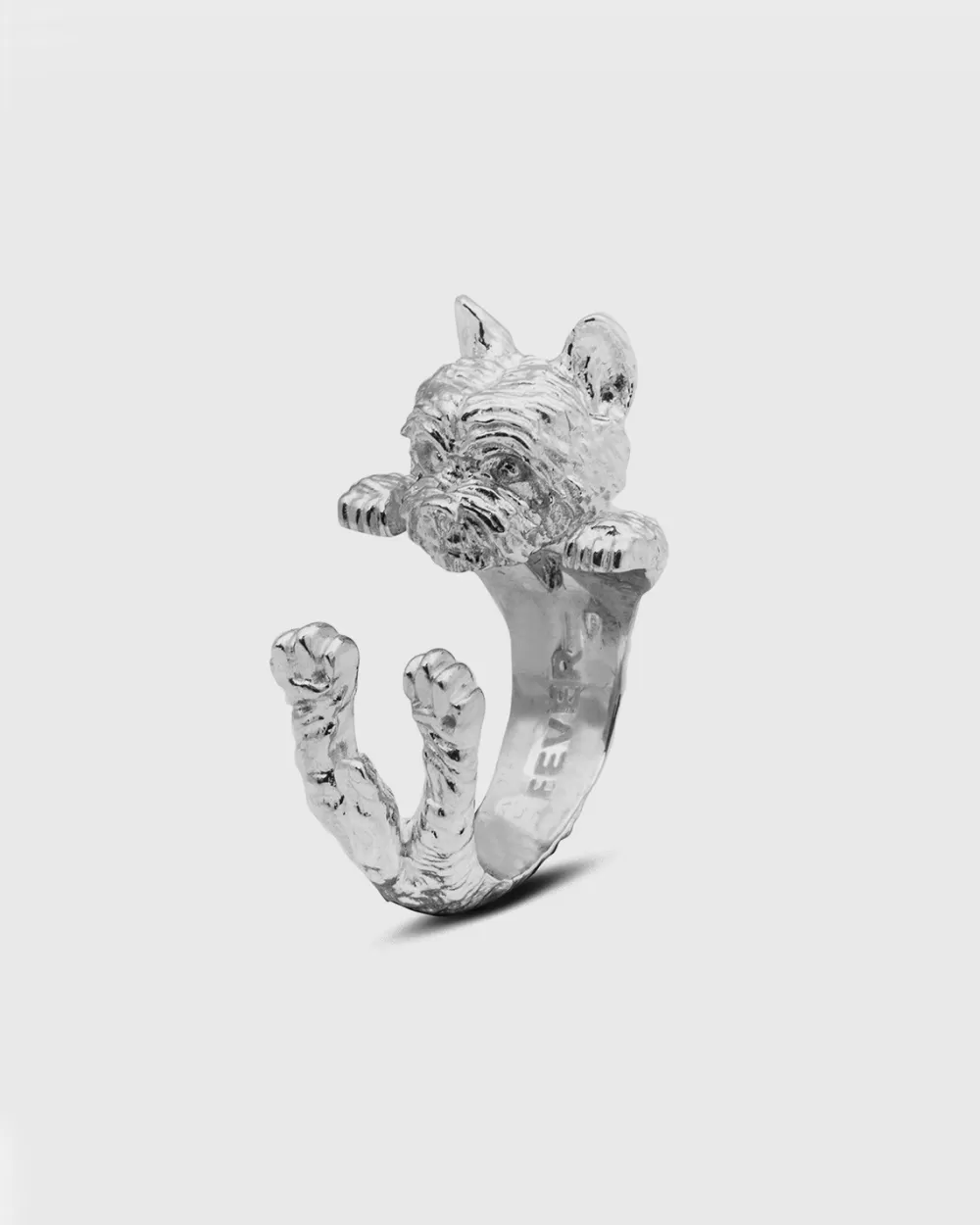 Nove25 Anello Hug Cane Yorkshire In Argento