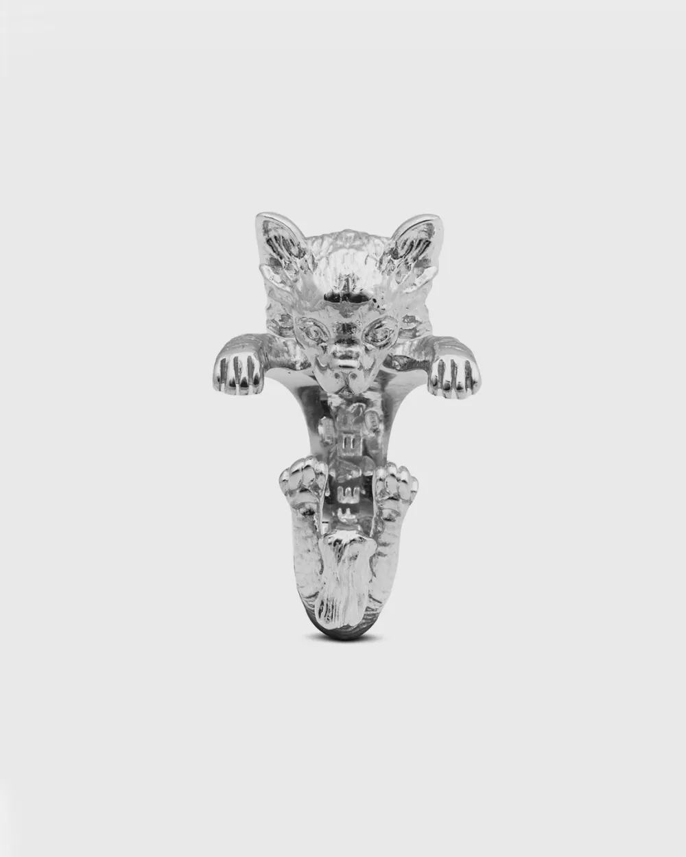 Nove25 Anello Hug Chihuahua Pelo Lungo In Argento
