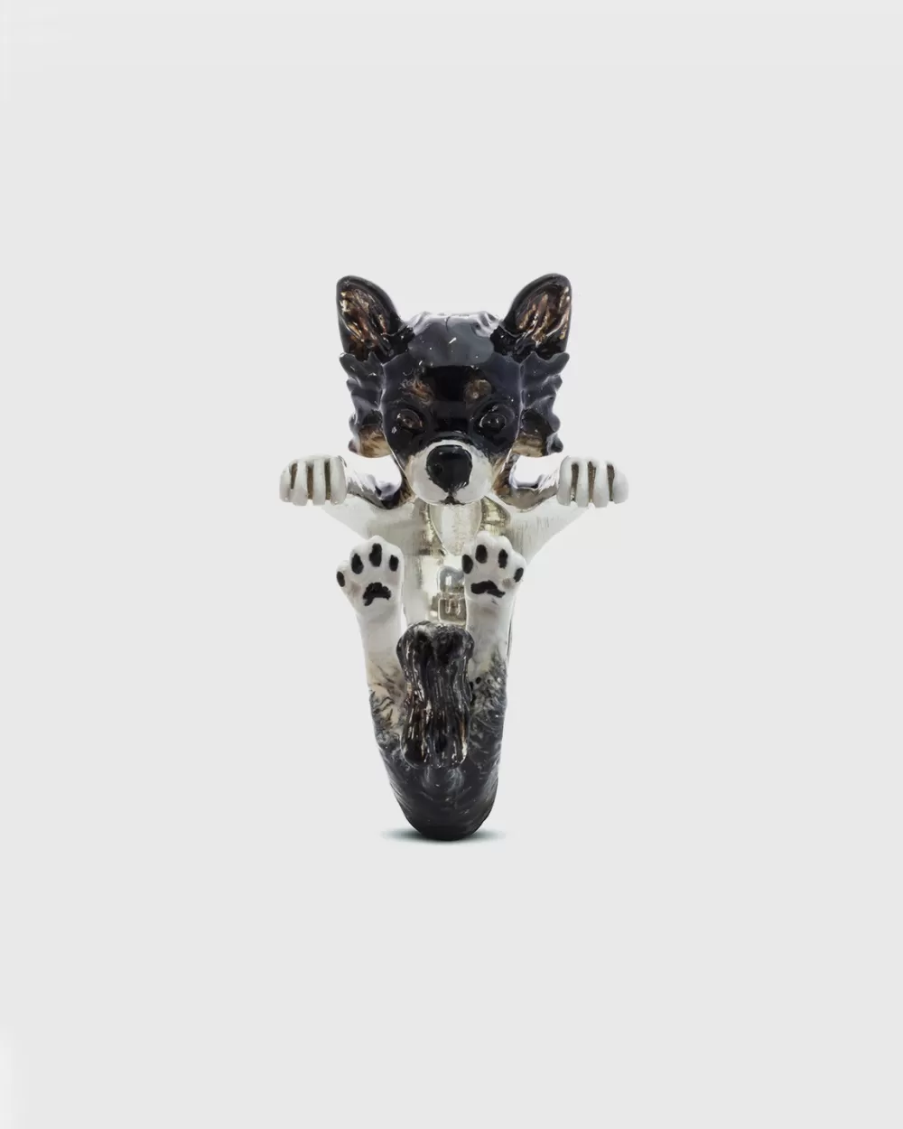 Nove25 Anello Hug Chihuahua Pelo Lungo Smaltato