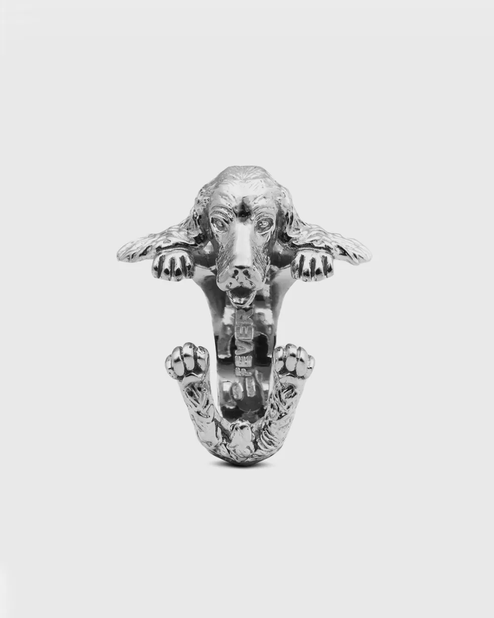 Nove25 Anello Hug Cocker Spaniel Inglese In Argento