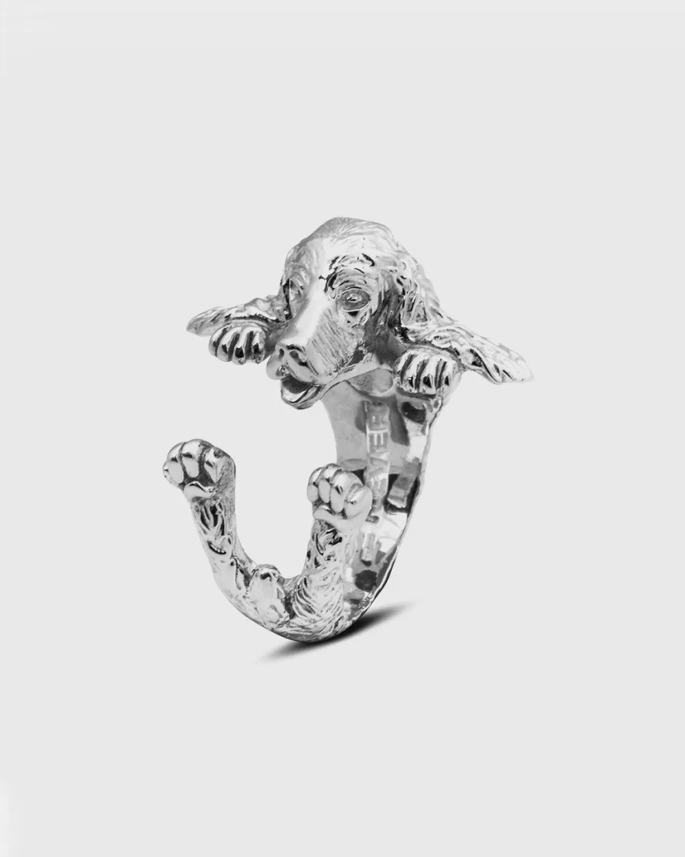 Nove25 Anello Hug Cocker Spaniel Inglese In Argento