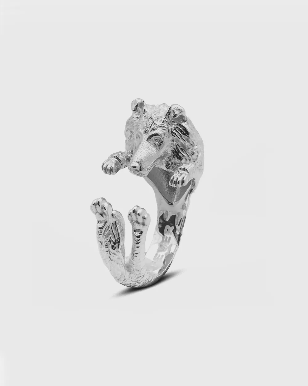 Nove25 Anello Hug Collie In Argento