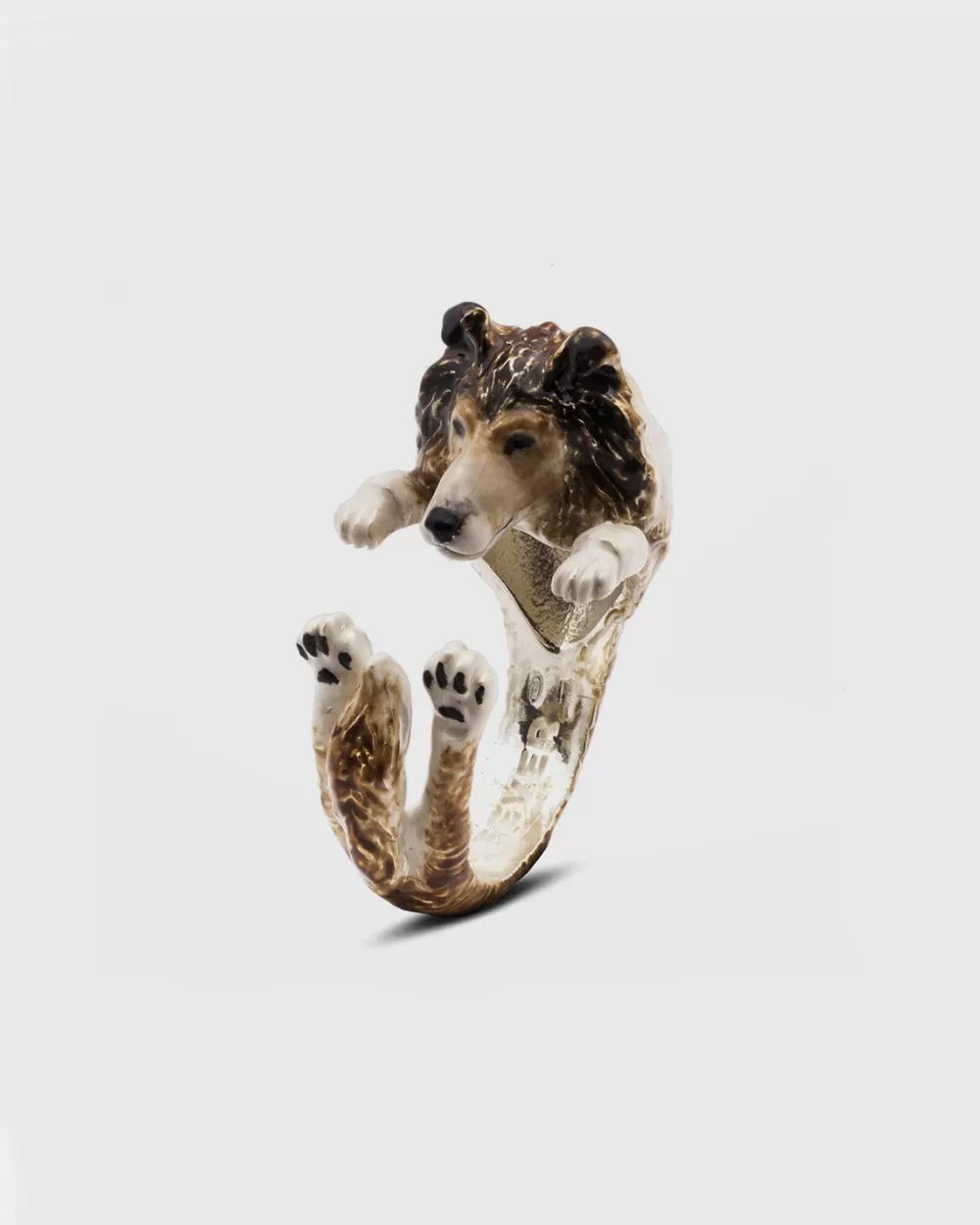 Nove25 Anello Hug Collie Smaltato