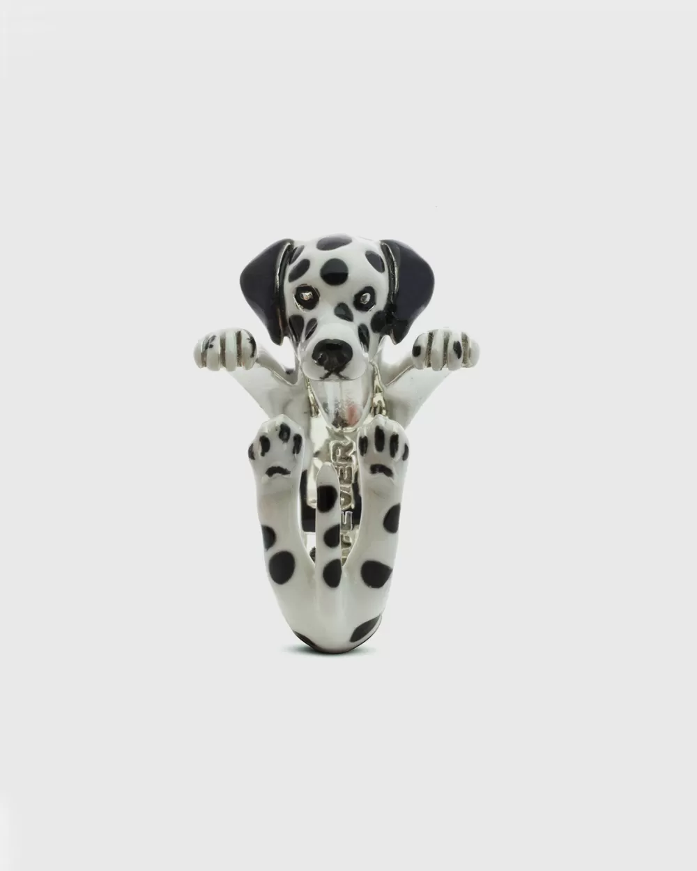 Nove25 Anello Hug Dalmata Smaltato
