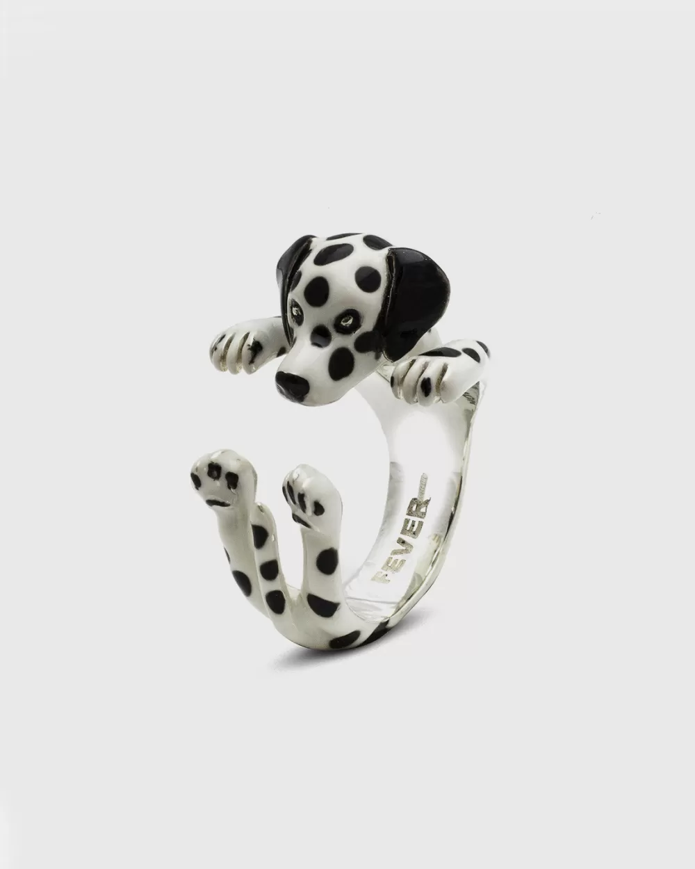 Nove25 Anello Hug Dalmata Smaltato