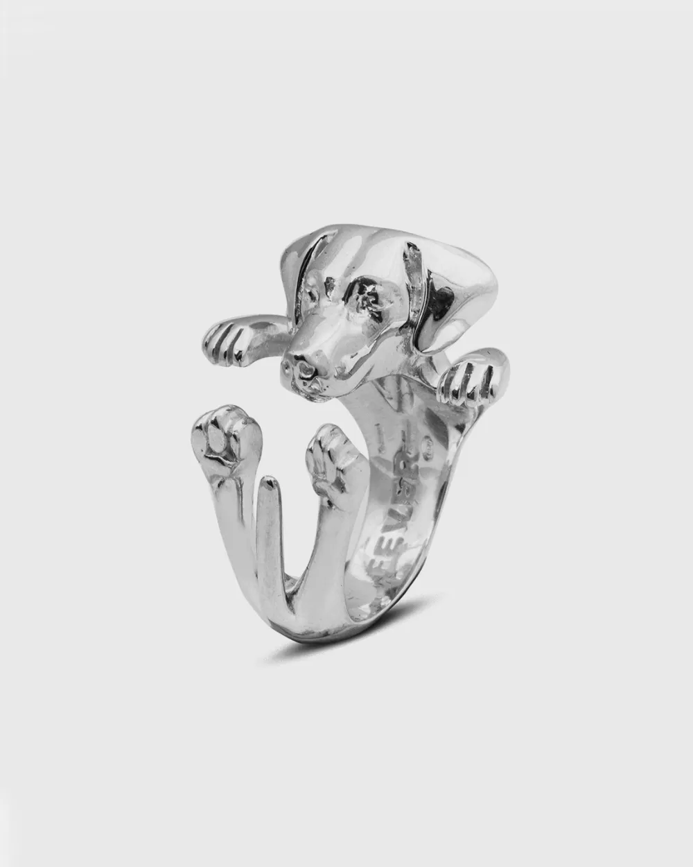Nove25 Anello Hug Rhodesian Ridgeback In Argento