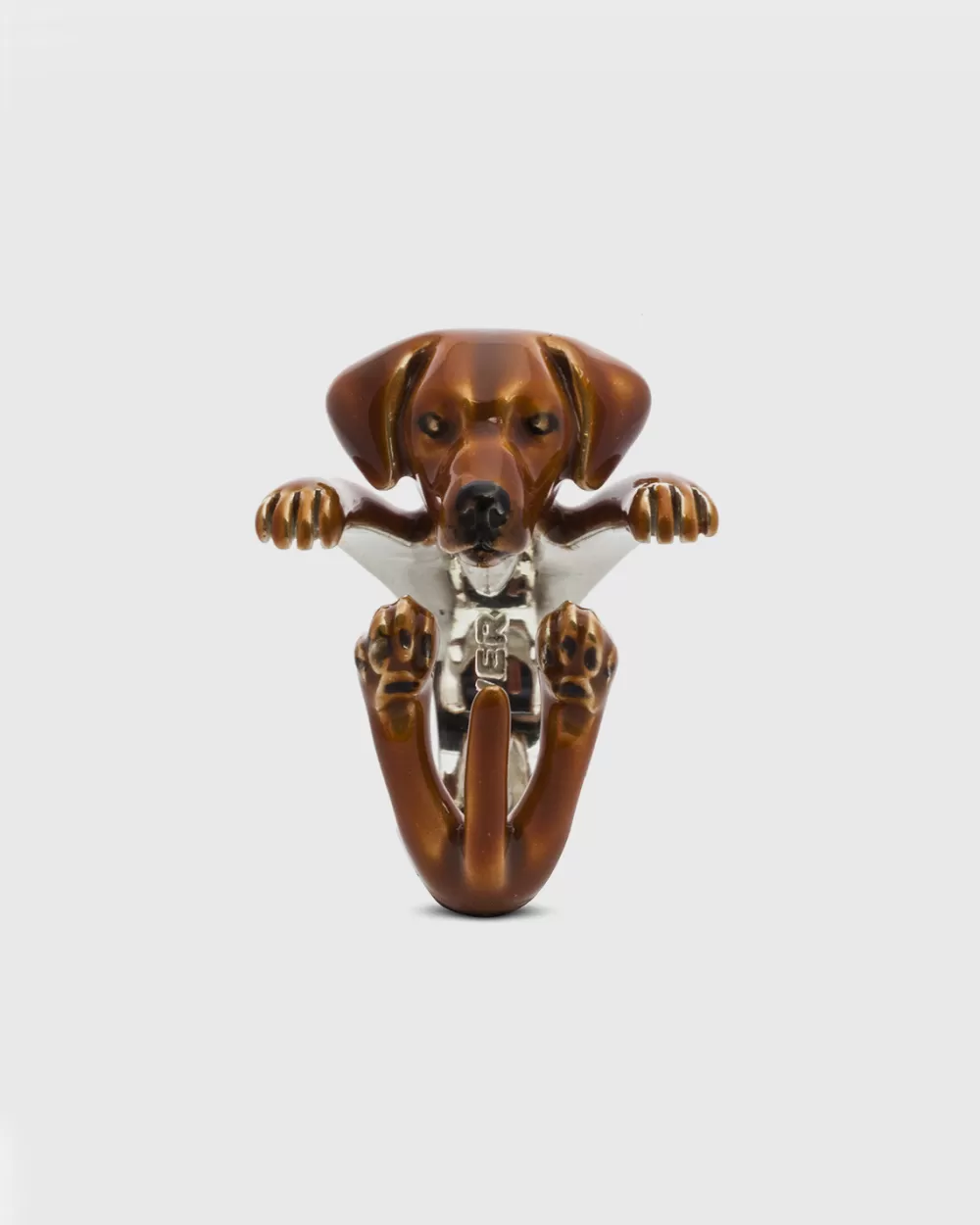 Nove25 Anello Hug Rhodesian Ridgeback Smaltato