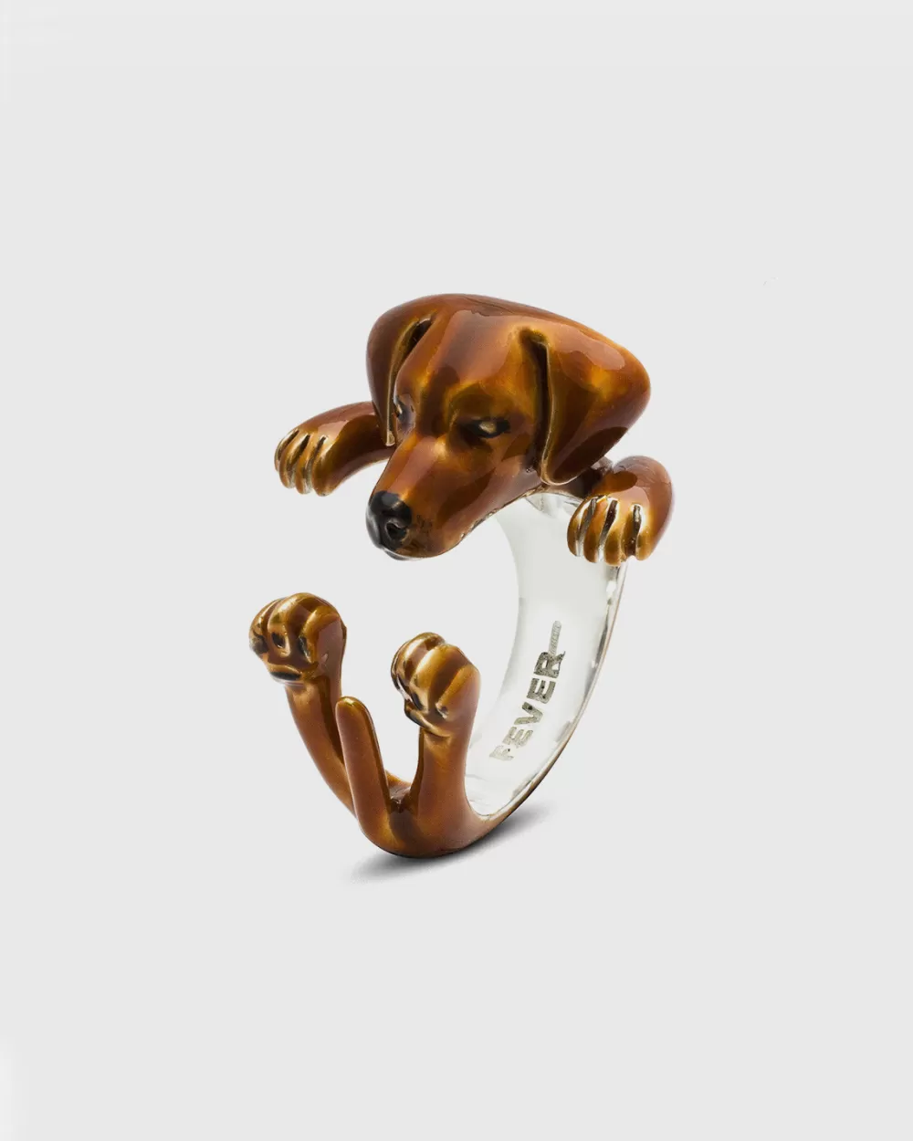 Nove25 Anello Hug Rhodesian Ridgeback Smaltato