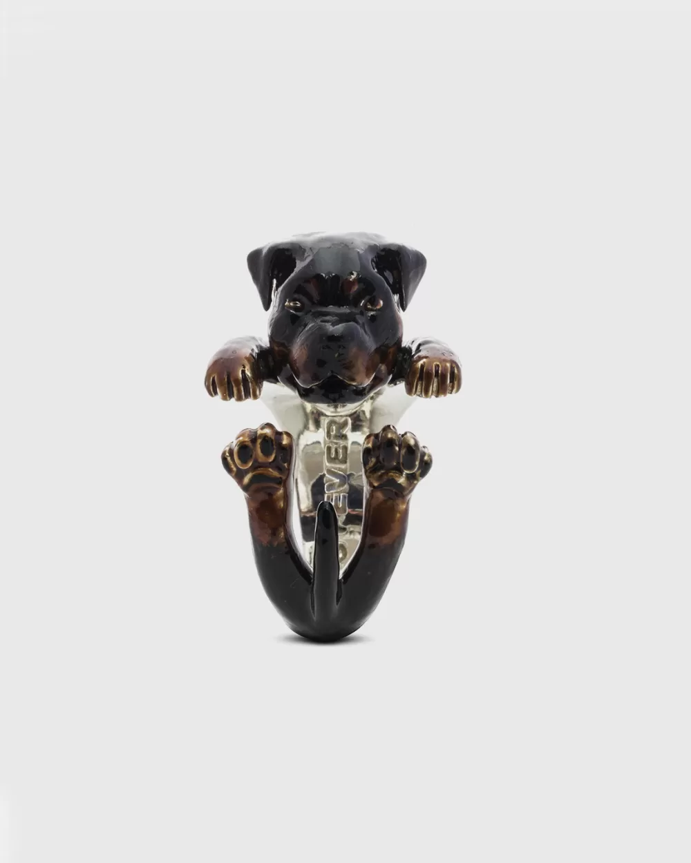 Nove25 Anello Hug Rottweiler Smaltato