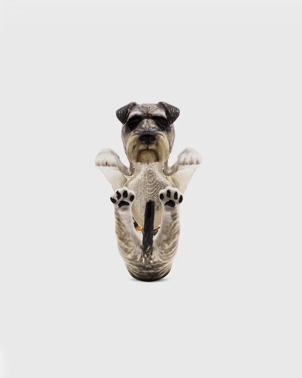 Nove25 Anello Hug Schnauzer Smaltato