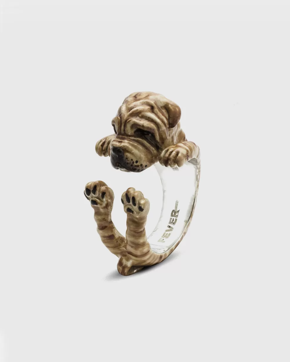 Nove25 Anello Hug Shar Pei Smaltato