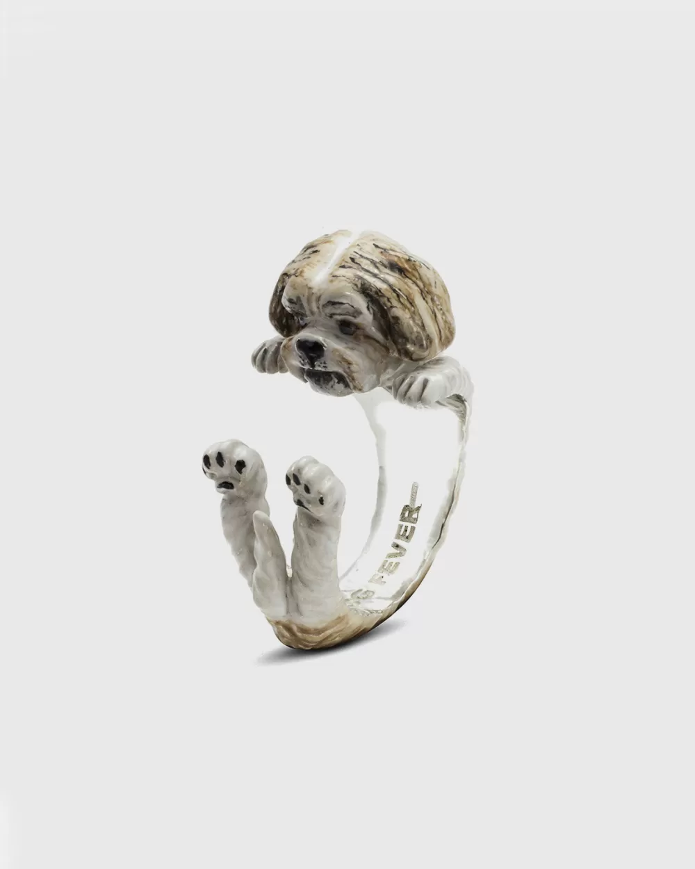 Nove25 Anello Hug Shitzu Smaltato