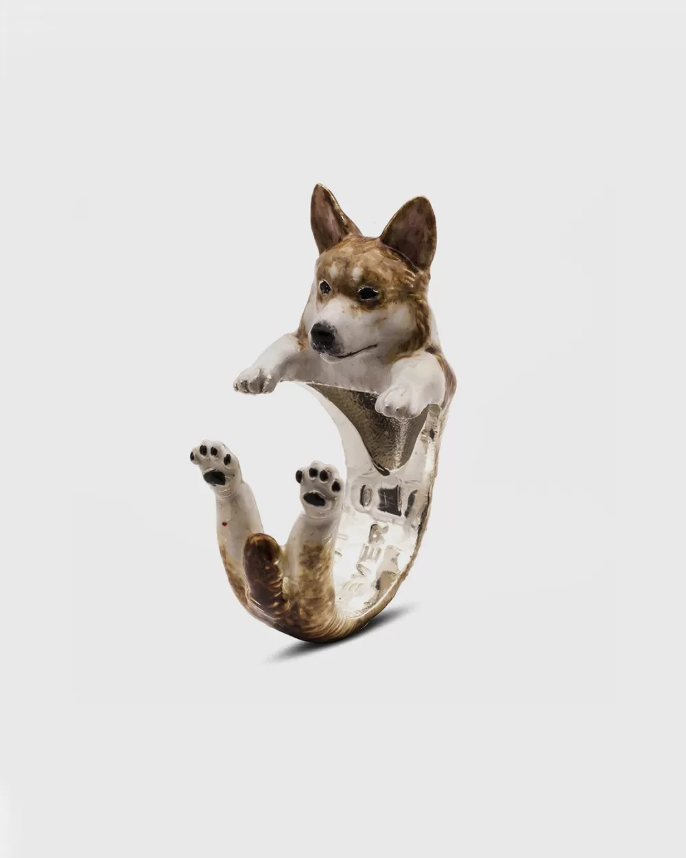 Nove25 Anello Hug Welsh Corgi Pembroke Smaltato