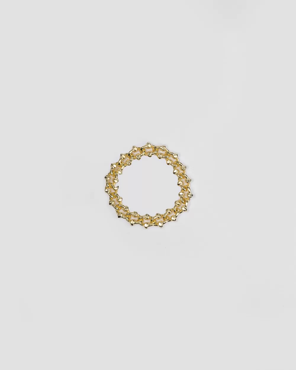 Nove25 Anello Maglia Granchio Placcato Oro