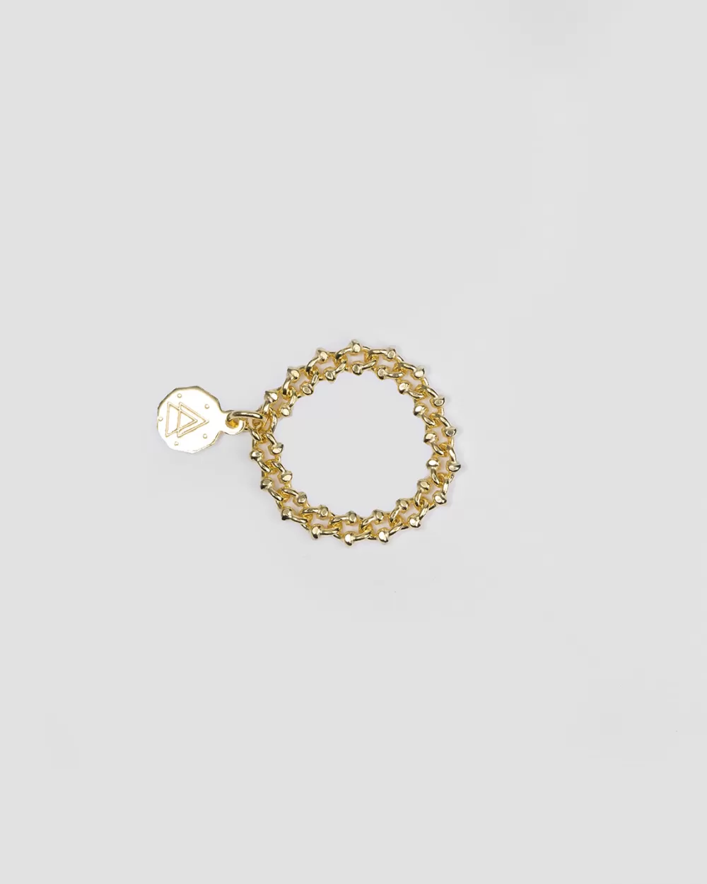 Nove25 Anello Maglia Granchio Placcato Oro