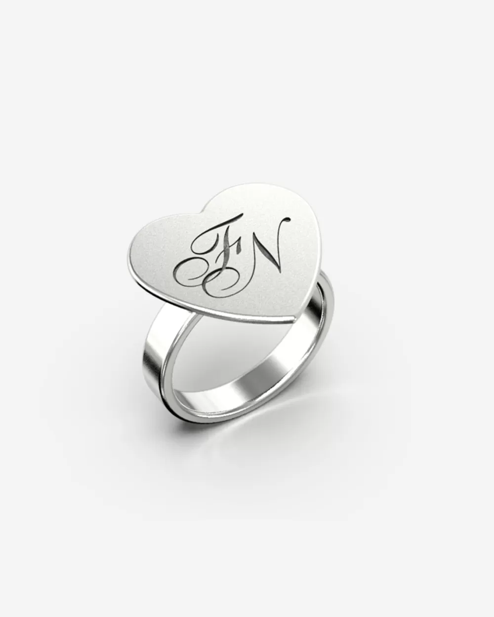 Nove25 Anello Piastra Cuore
