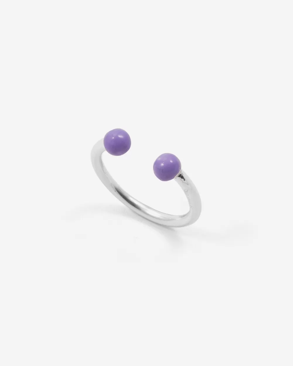 Nove25 Anello Piercing Sfere Grande Lilla