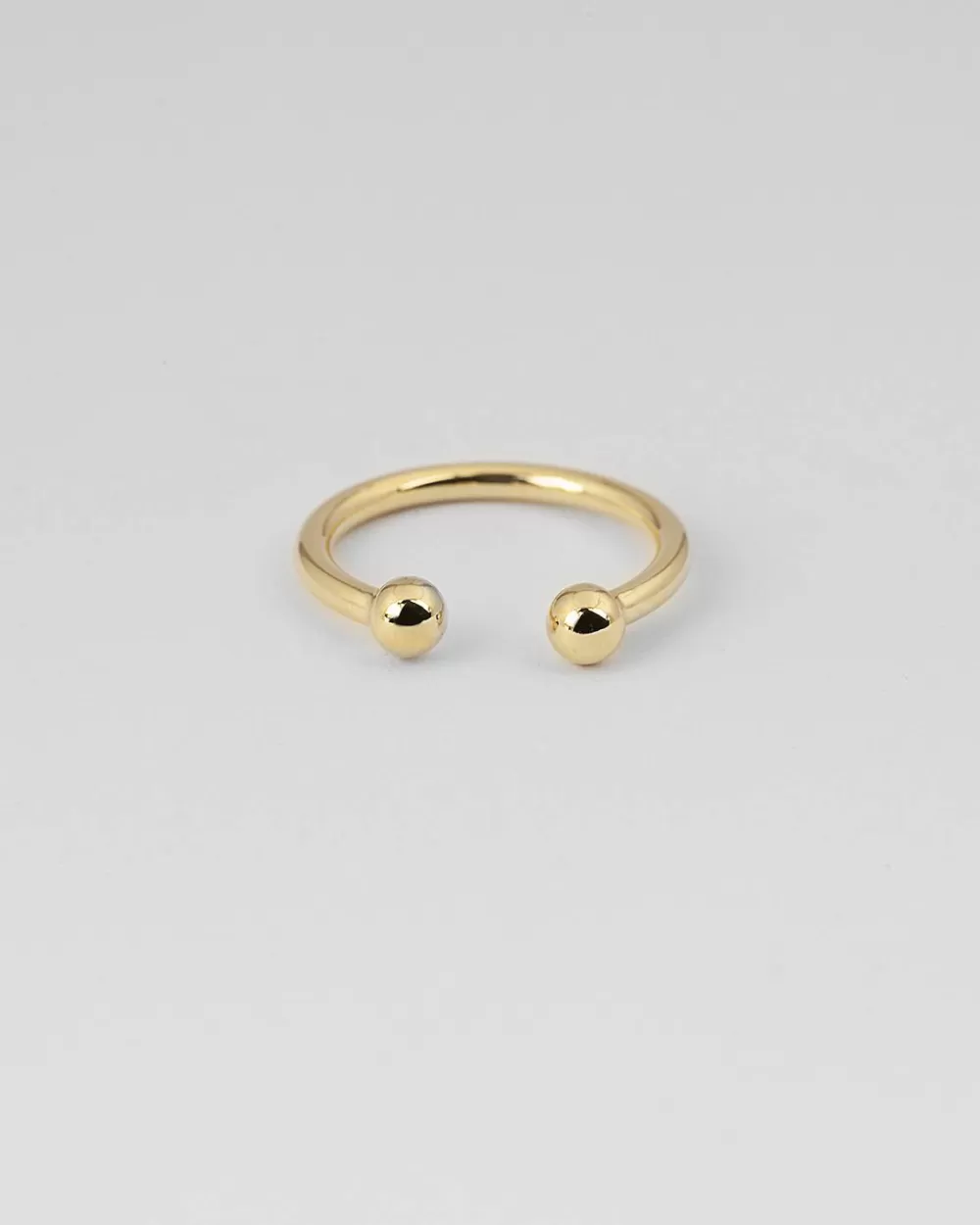 Nove25 Anello Piercing Sfere Grande Placcato Oro