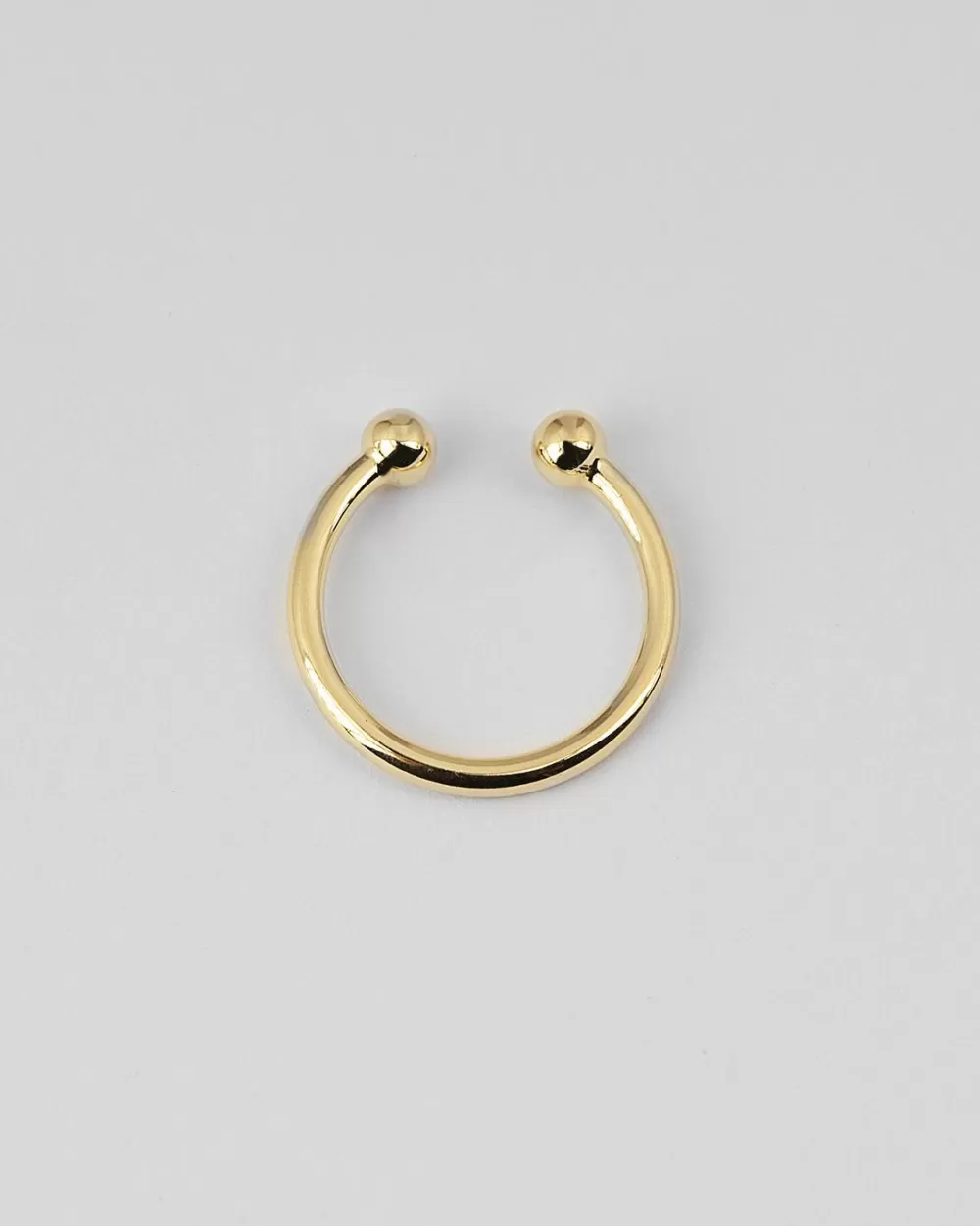 Nove25 Anello Piercing Sfere Grande Placcato Oro