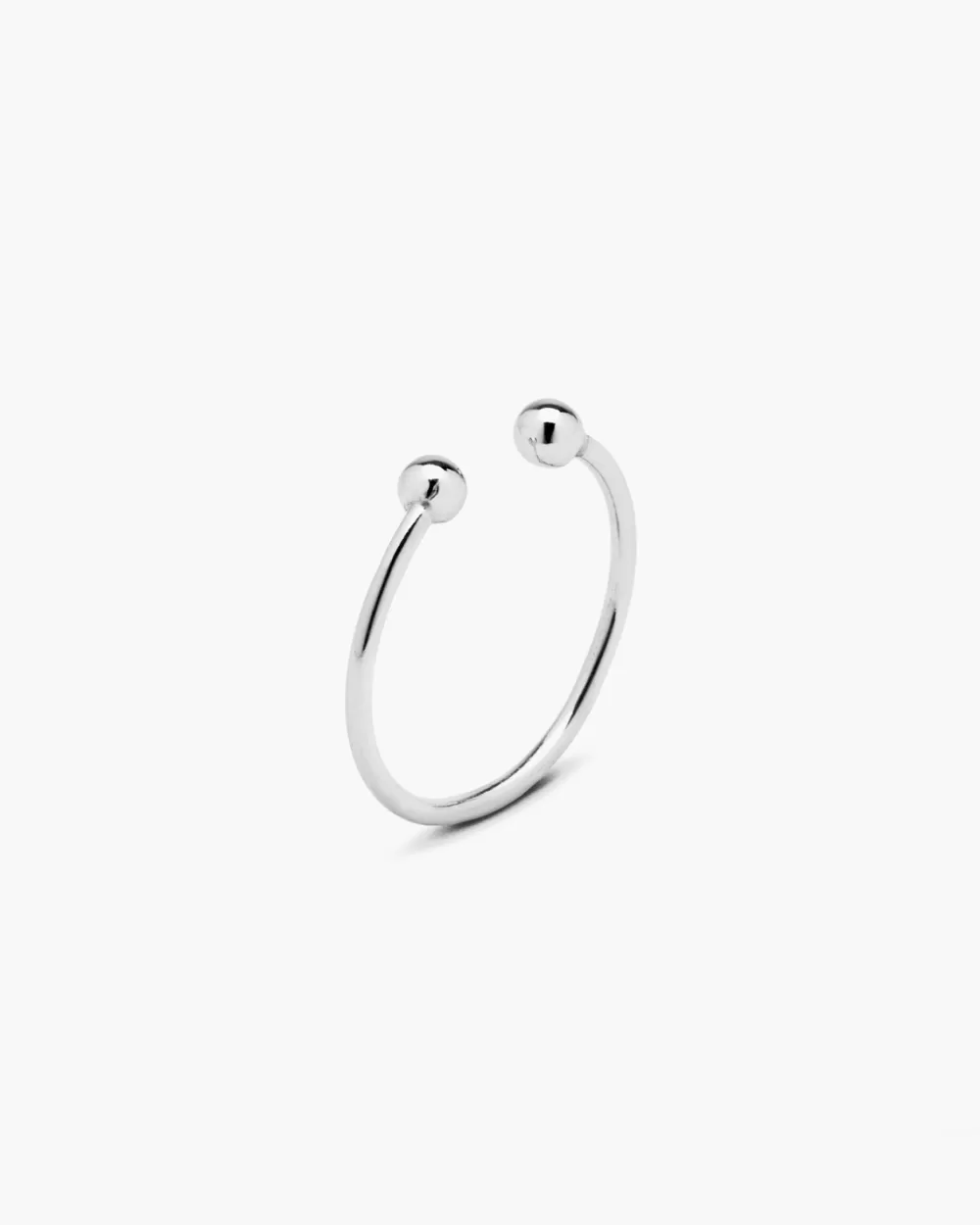 Nove25 Anello Piercing Sfere In Argento