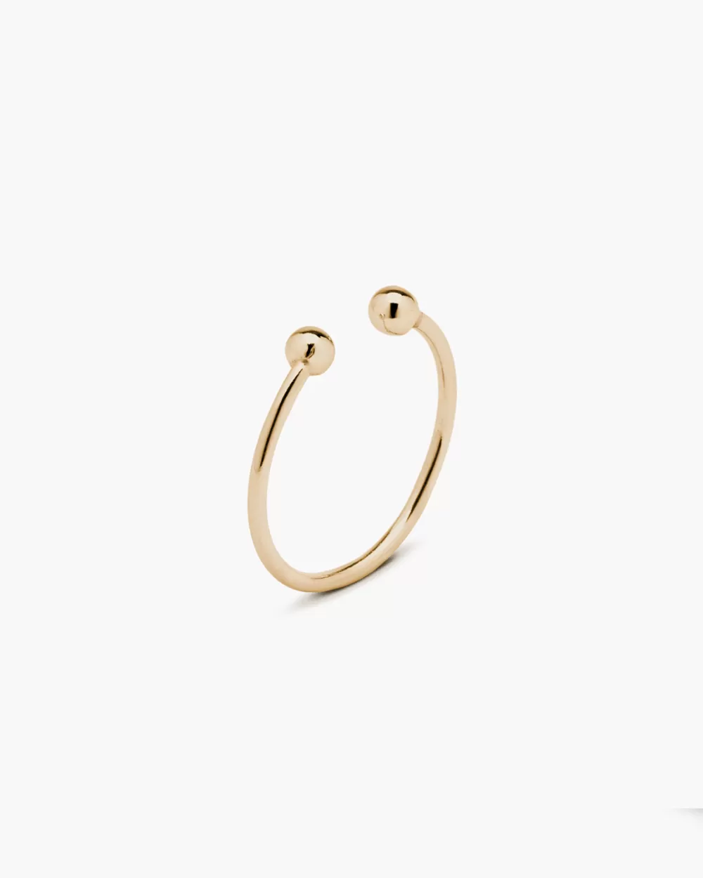 Nove25 Anello Piercing Sfere Placcato Oro
