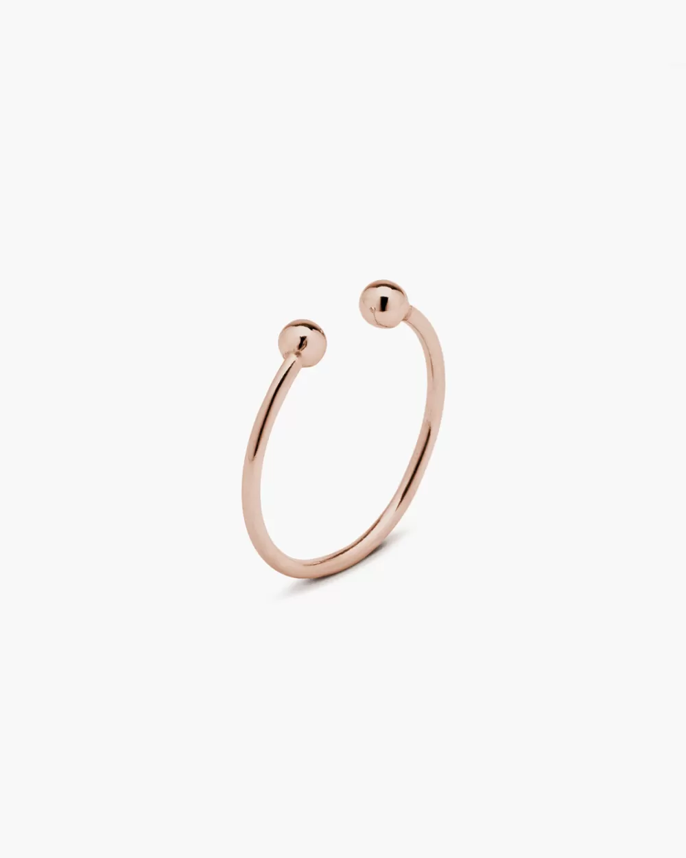 Nove25 Anello Piercing Sfere Placcato Oro Rosa