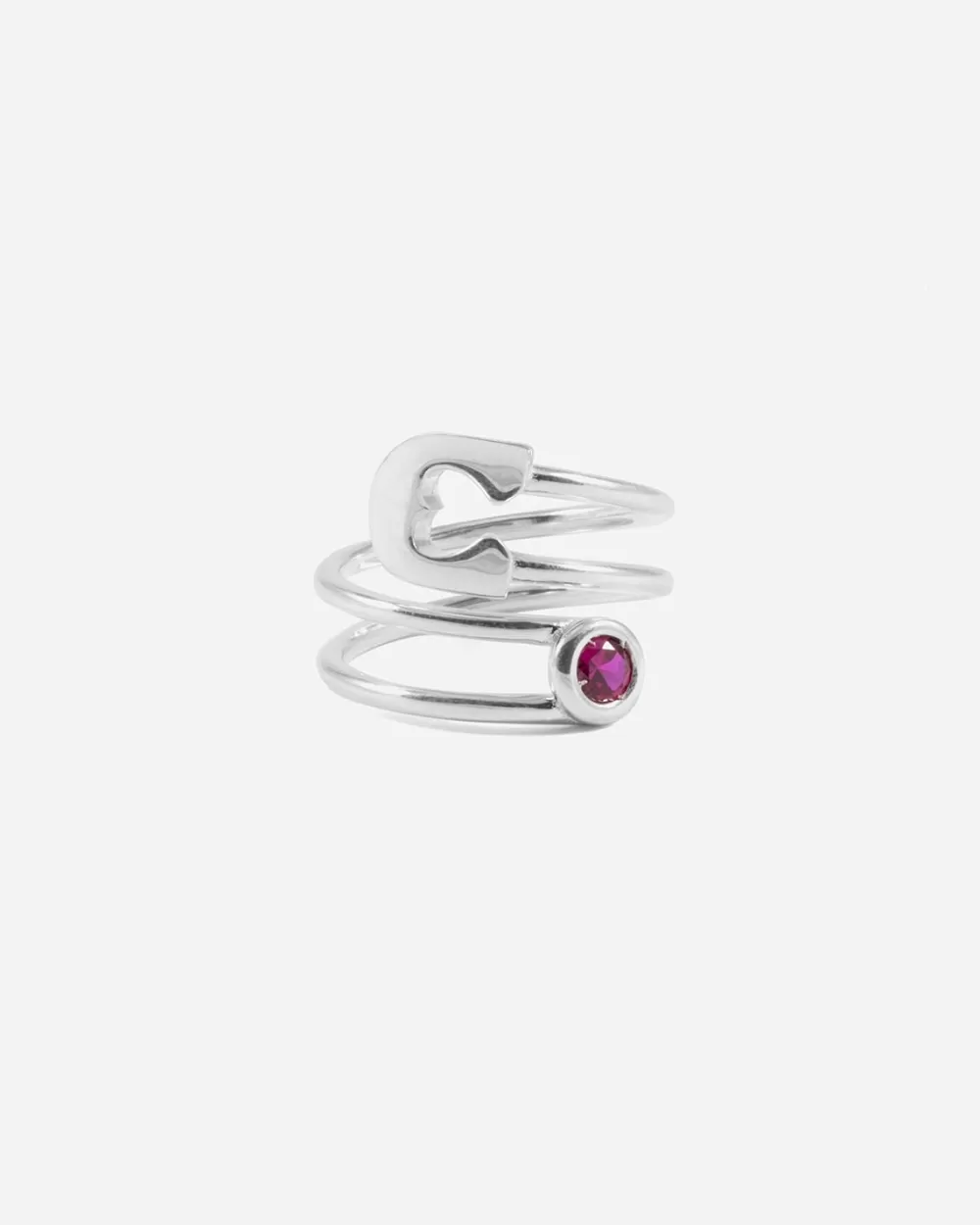 Nove25 Anello Unbreakable Pin In Argento