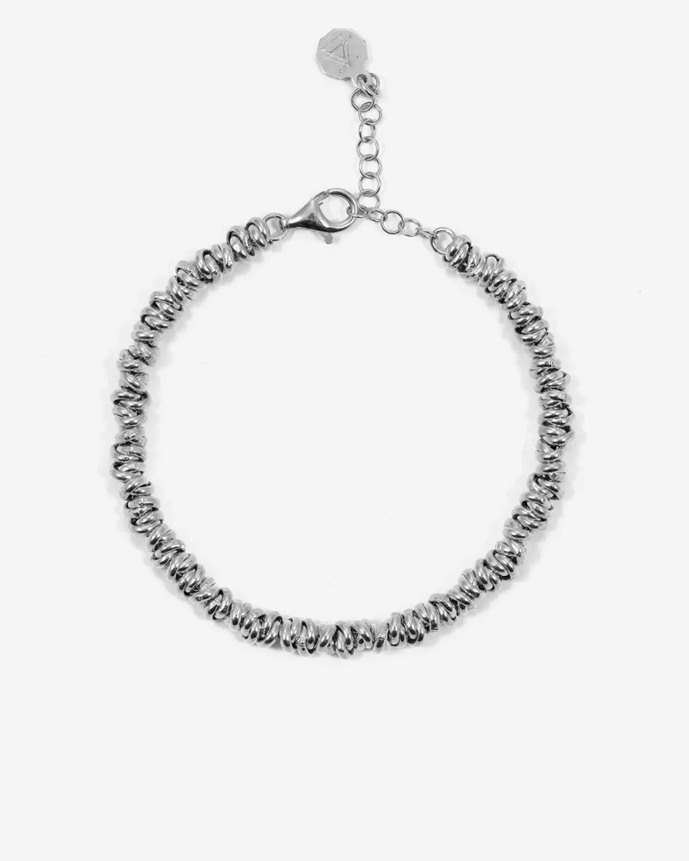 Nove25 Bracciale Anellini / Argento Brunito Lucido