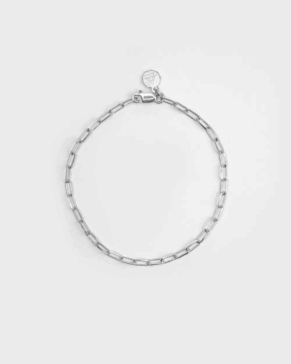 Nove25 Bracciale Catenina Rettangolare / Argento Lucido
