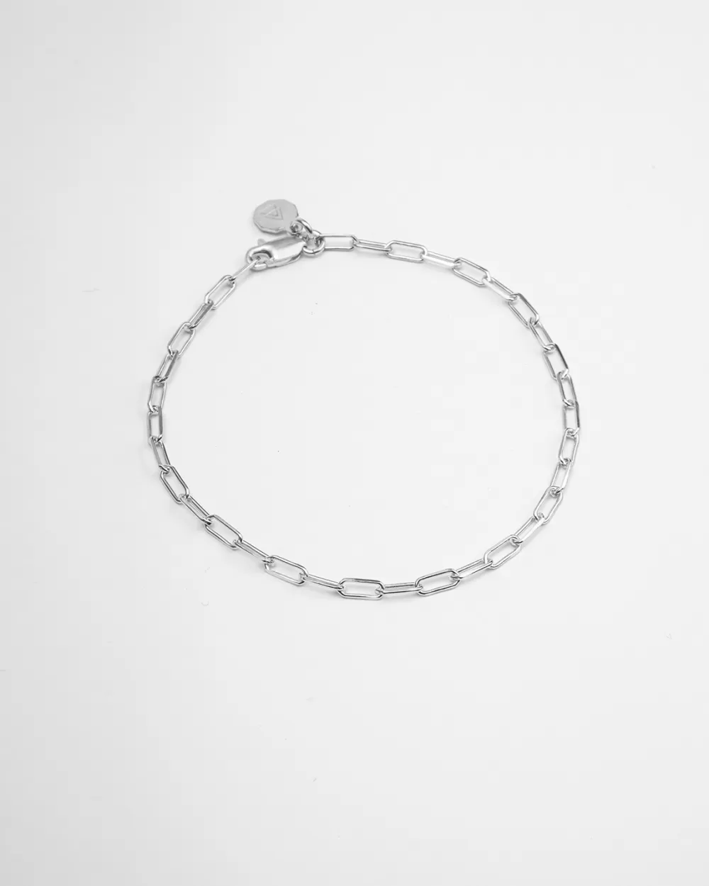 Nove25 Bracciale Catenina Rettangolare / Argento Lucido