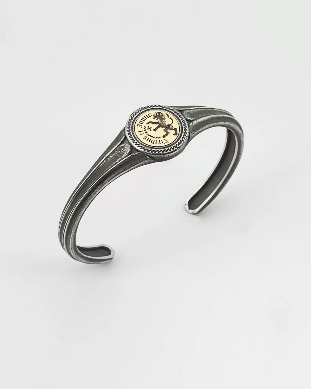 Nove25 Bracciale Chevalier Viribus Et Animo Bronzo Argento
