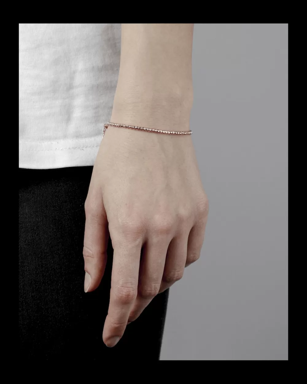 Nove25 Bracciale Disco 300 Oro Rosa