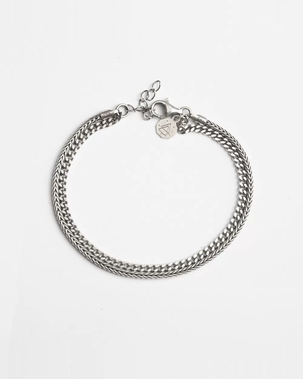 Nove25 Bracciale Due Fili Grumetta E Coda Di Volpe