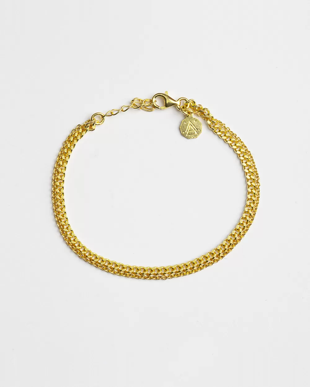 Nove25 Bracciale Due Fili Grumetta E Forzatina Oro Giallo