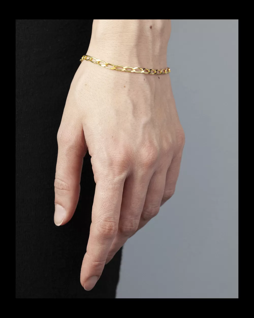Nove25 Bracciale Grumetta Catena Lunga Oro Giallo