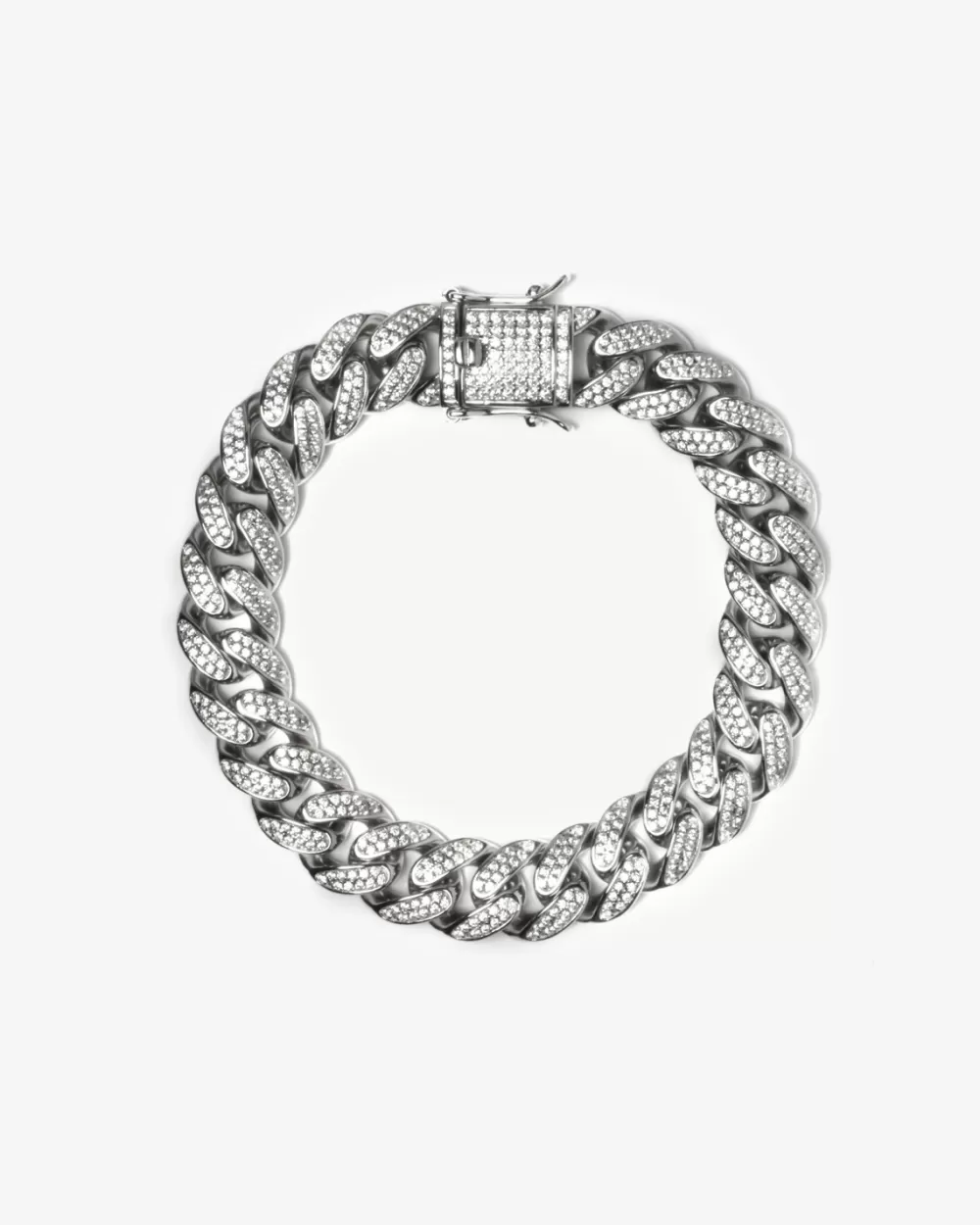 Nove25 Bracciale Grumetta Ovale H120 Zirconato Argento