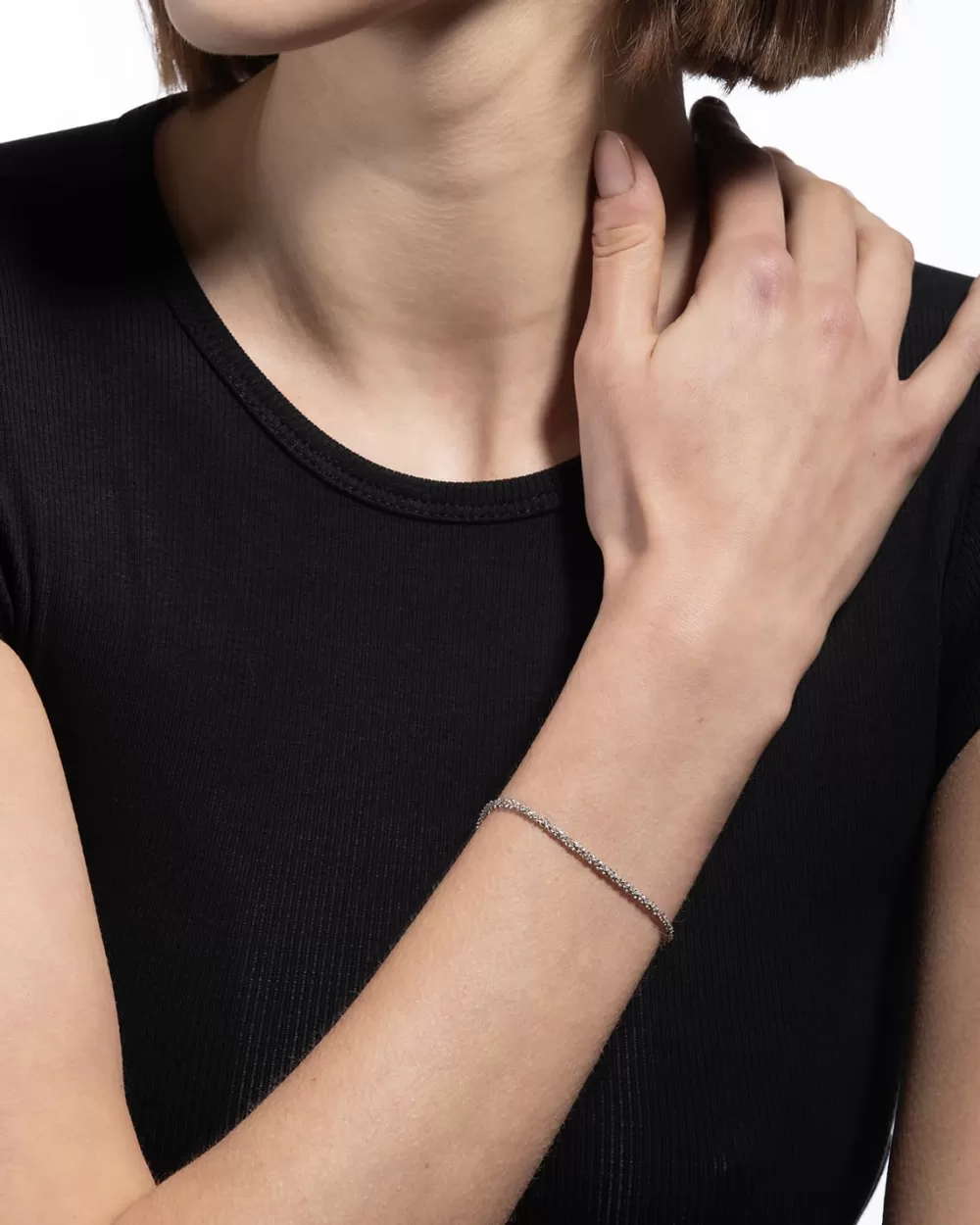 Nove25 Bracciale Luce / Rodio Lucido