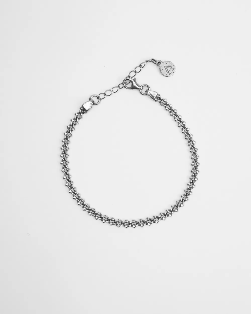Nove25 Bracciale Maglia Granchio / Argento Brunito Lucido